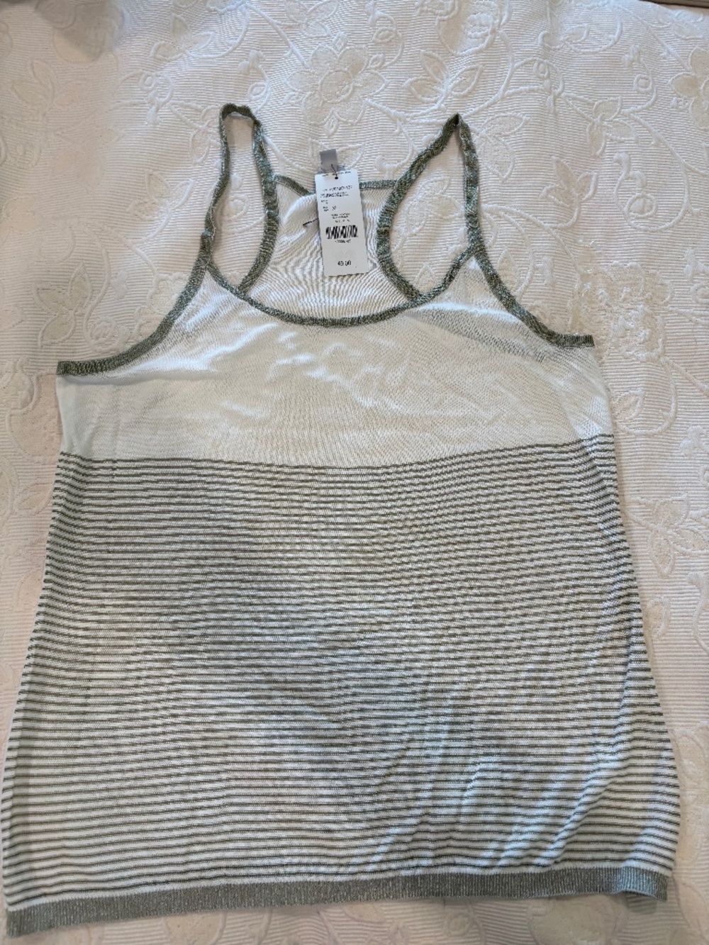 NWT Tristan Striped Multi-Strap Racerback Camisole Tank To- Size XL (fits small)